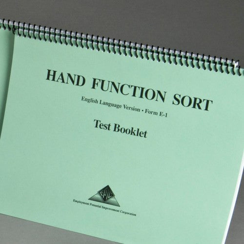 Hand Function Sort Test Booklet – Matheson Development