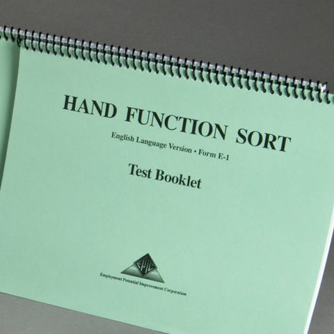 Hand Function Sort Test Booklet