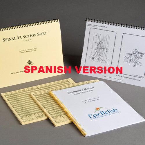 Spinal Function Sort Kit - SPANISH